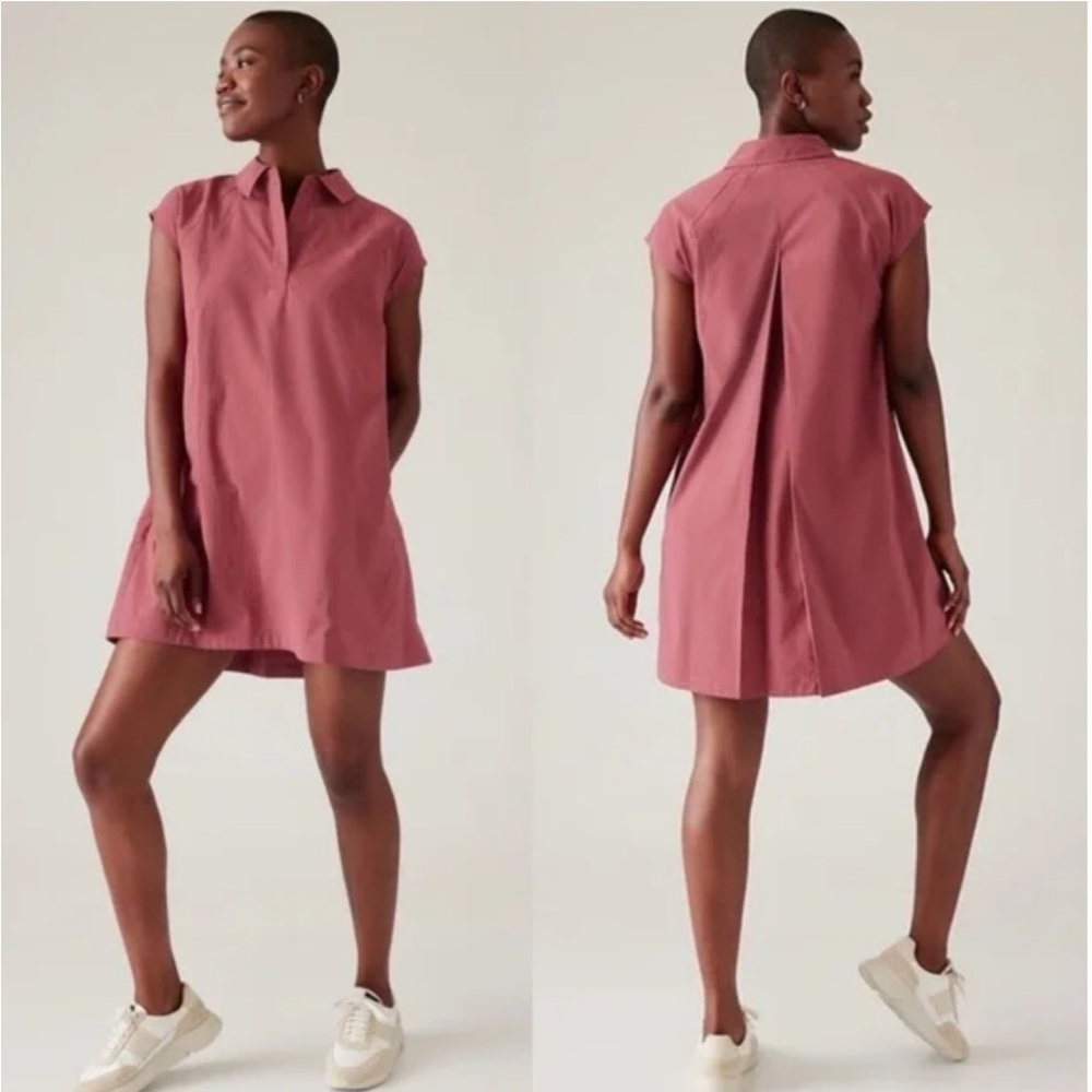 Athleta Performance Poplin Mini Dress